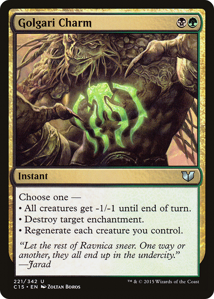 Golgari Charm (C15-221) [Commander 2015] MTG Single Wizards of the Coast