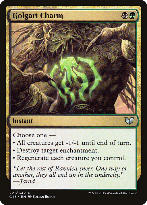 Golgari Charm (C15-221) [Commander 2015] MTG Single Wizards of the Coast