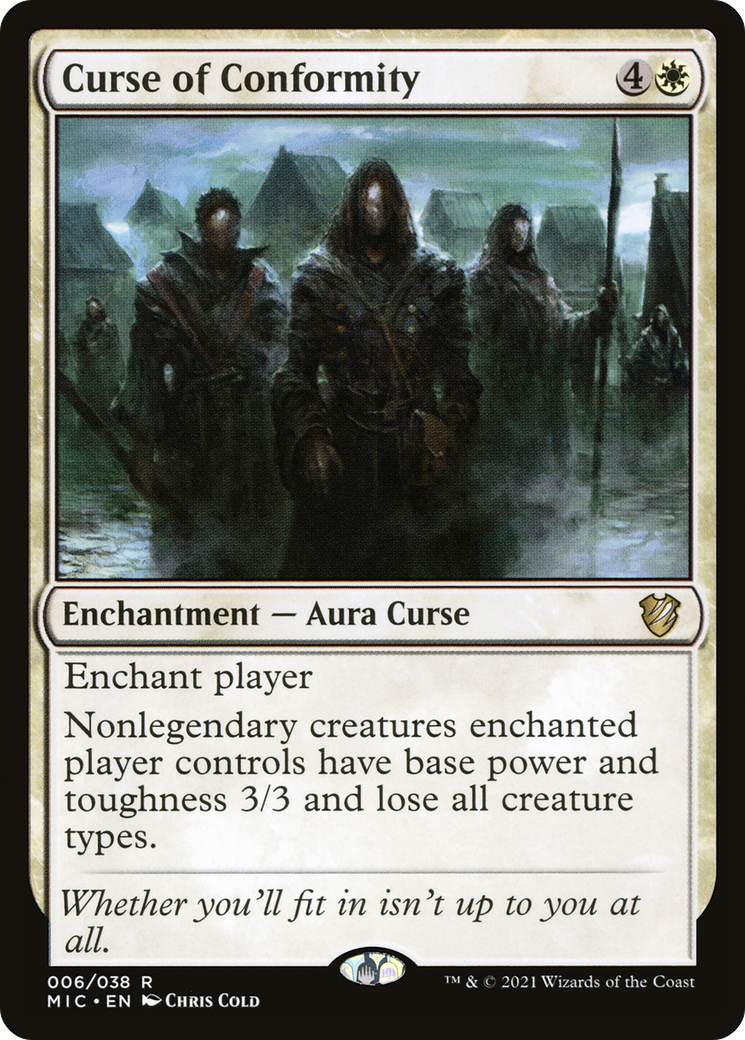 Curse of Conformity (MIC-006) [Midnight Hunt Commander] MTG Single Wizards of the Coast