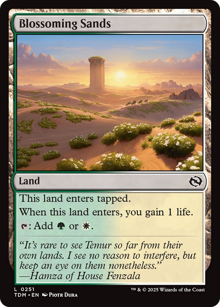 Blossoming Sands (TDM-251) [Tarkir: Dragonstorm] Foil MTG Single Wizards of the Coast