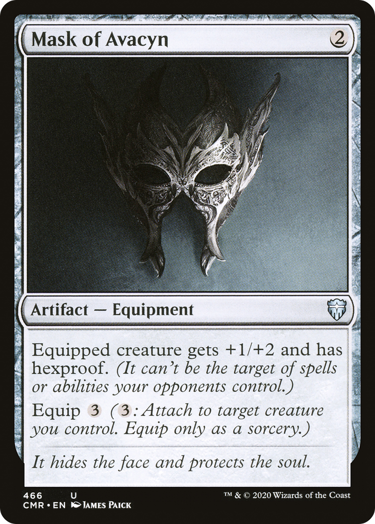 Mask of Avacyn (CMR-466) [Commander Legends] MTG Single Wizards of the Coast