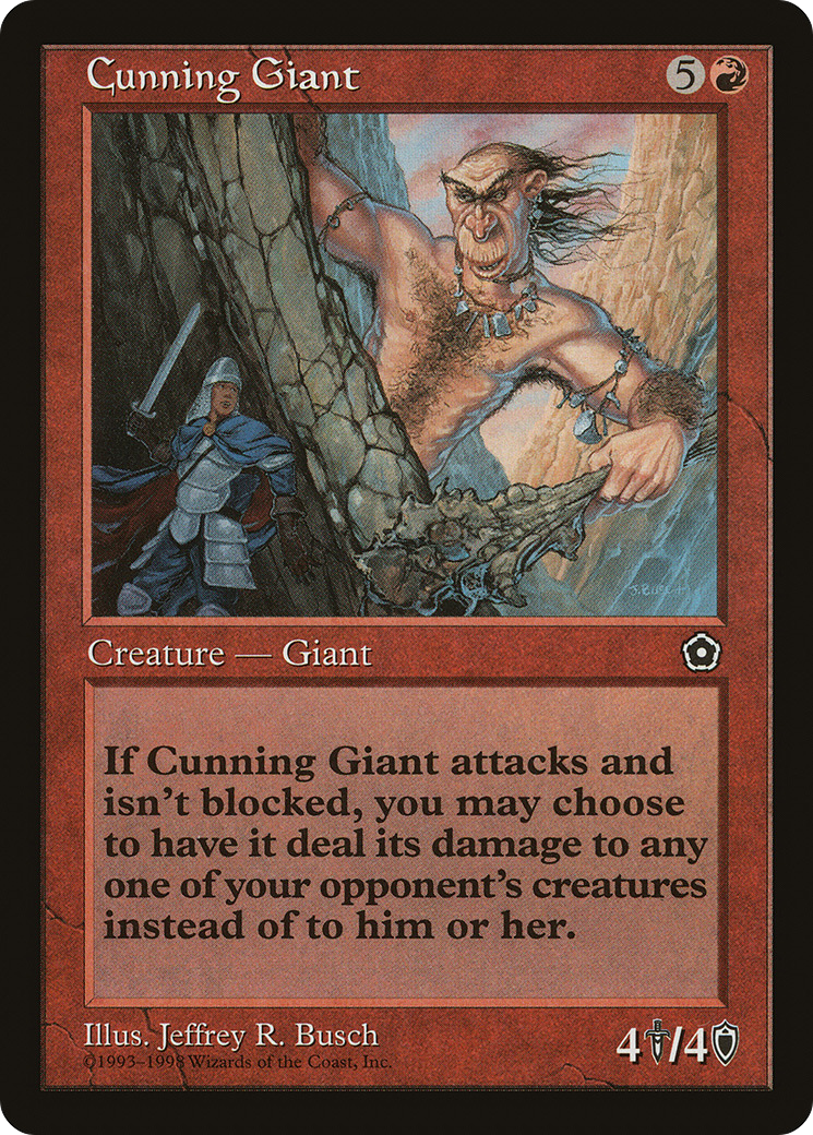 Cunning Giant [Portal Second Age] MTG Single Magic: The Gathering