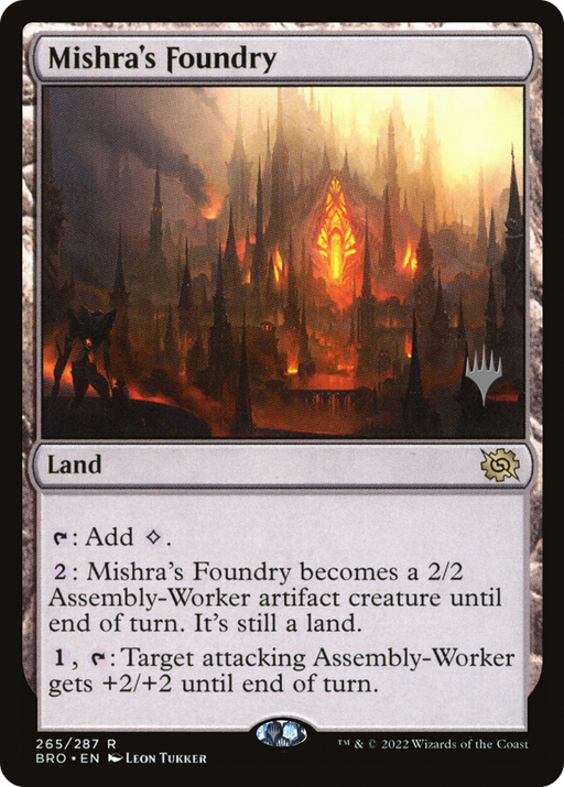 Mishra's Foundry (PPBRO-265) [The Brothers' War Promos] Foil MTG Single Wizards of the Coast