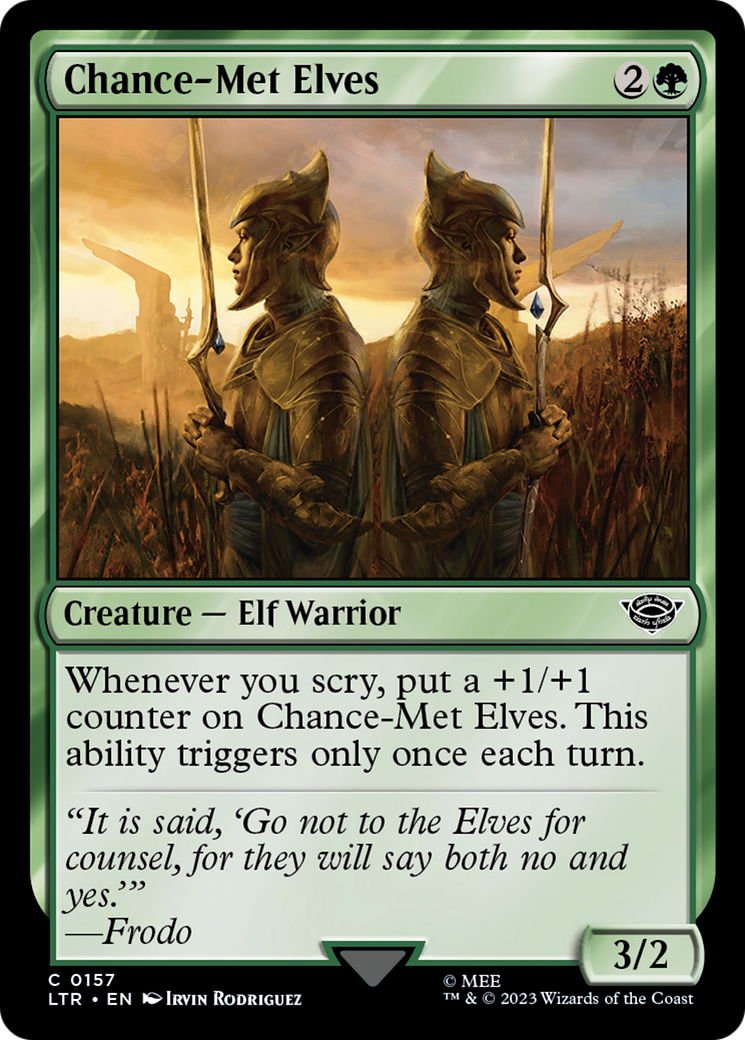Chance-Met Elves (LTR-157) [The Lord of the Rings: Tales of Middle-earth] Foil MTG Single Wizards of the Coast