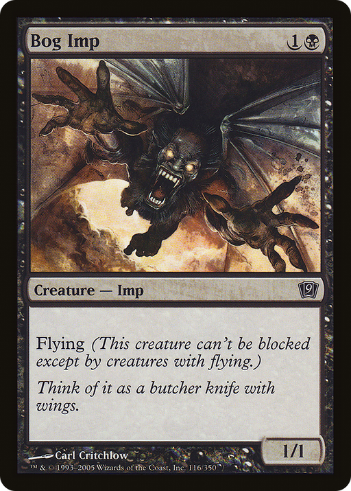 Bog Imp (9ED-116) [9th Edition] Foil MTG Single Wizards of the Coast