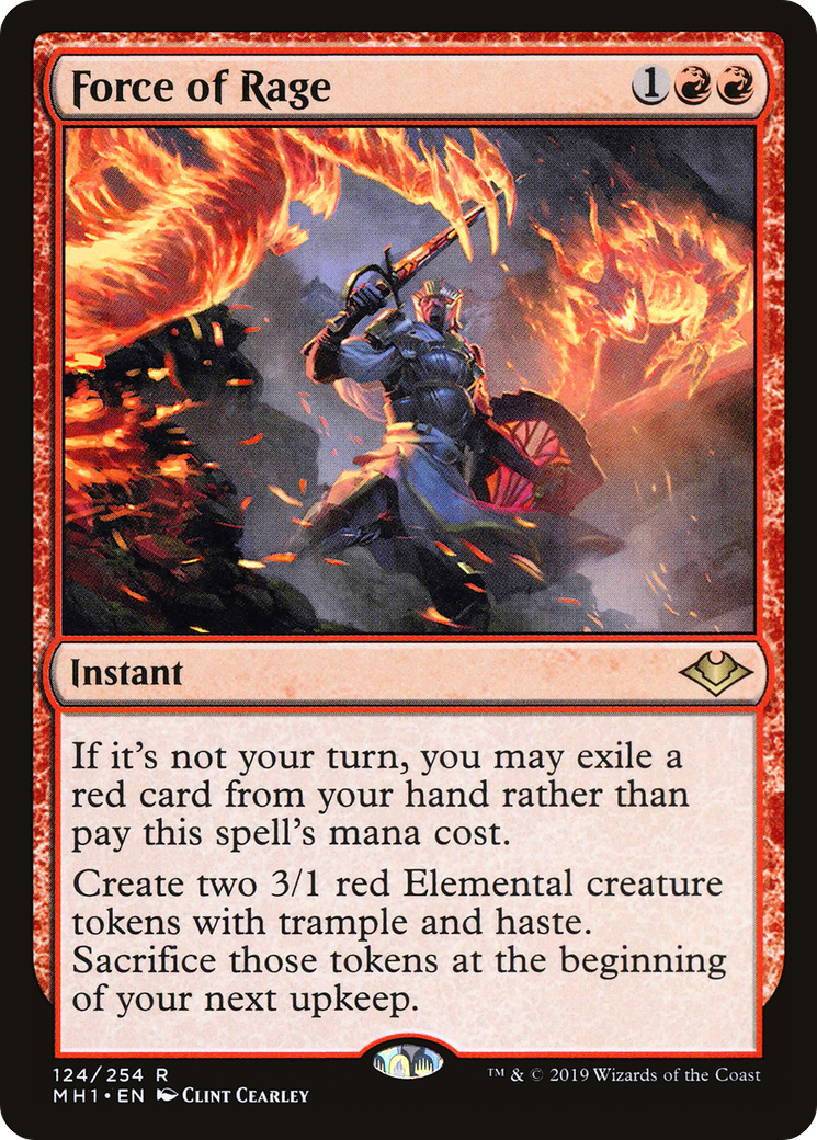 Force of Rage (MH1-124) [Modern Horizons] Foil MTG Single Modern Horizons