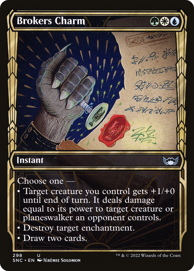 Brokers Charm (SNC-298) [Streets of New Capenna] (Showcase) MTG Single Wizards of the Coast