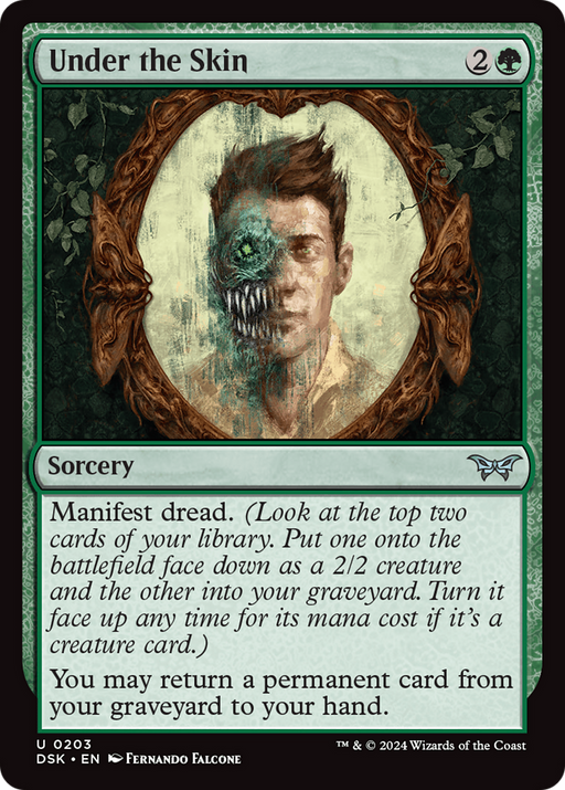 Under the Skin (DSK-203) [Duskmourn: House of Horror] Foil MTG Single Wizards of the Coast