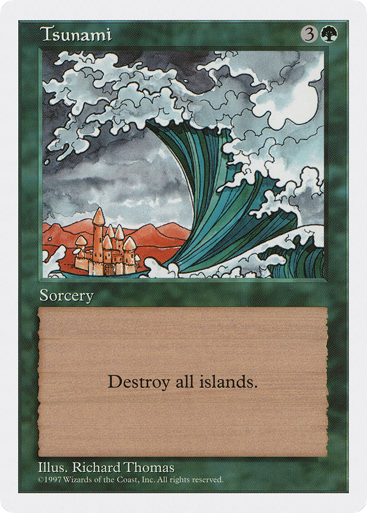 Tsunami (5ED-334) [Fifth Edition] MTG Single Wizards of the Coast
