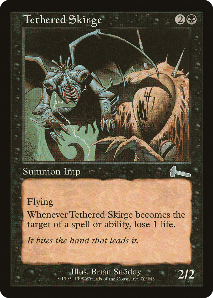 Tethered Skirge [Urza's Legacy] MTG Single Magic: The Gathering