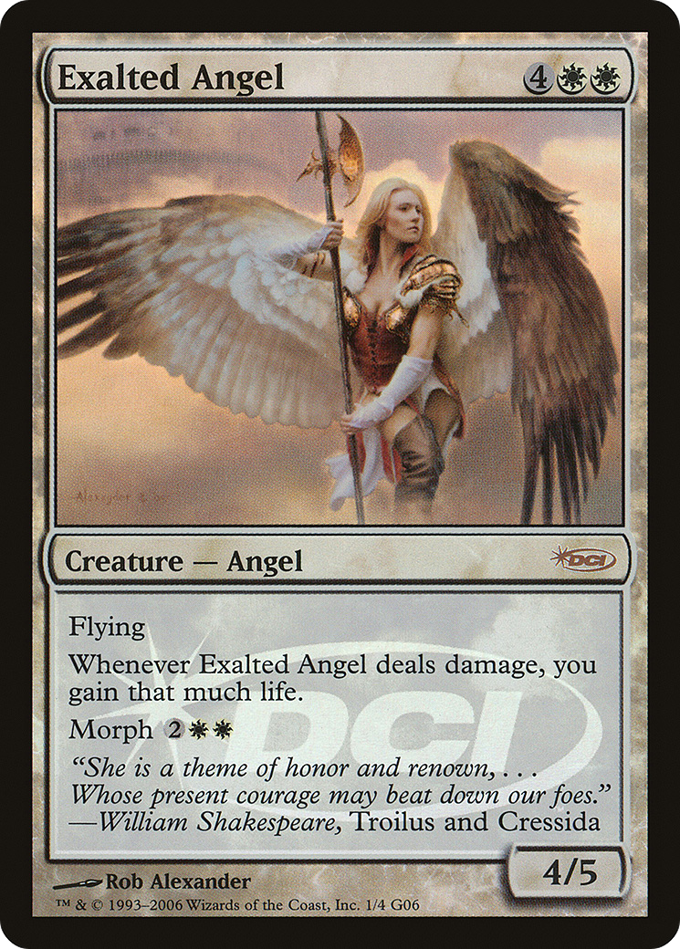 Exalted Angel (JDG-001) [Misc] Judge Gift Cards 2006 Foil MTG Single Wizards of the Coast