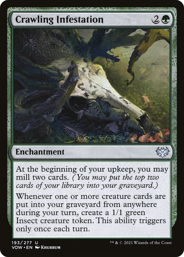 Crawling Infestation (VOW-193) [Innistrad: Crimson Vow] Foil MTG Single Wizards of the Coast