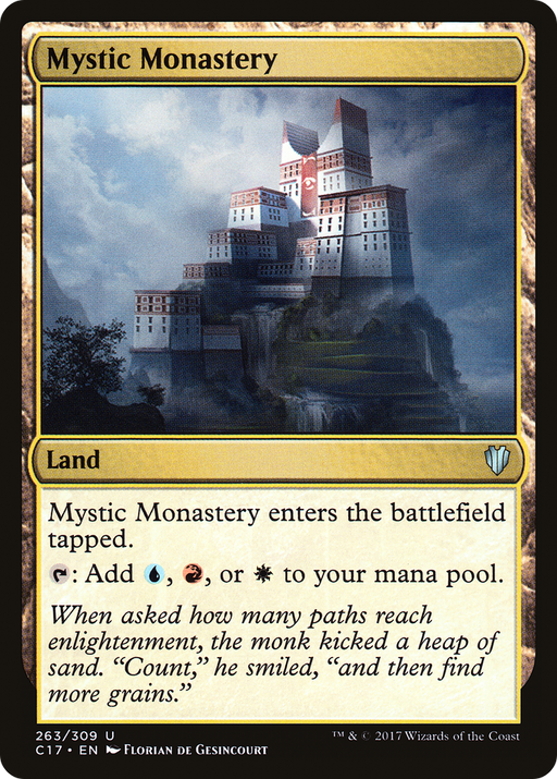 Mystic Monastery (C17-263) [Commander 2017] MTG Single Wizards of the Coast