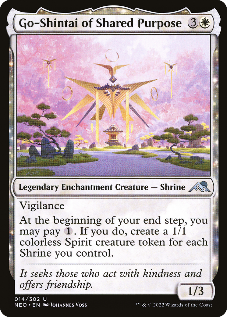 Go-Shintai of Shared Purpose (NEO-014) [Kamigawa: Neon Dynasty] Foil MTG Single Wizards of the Coast
