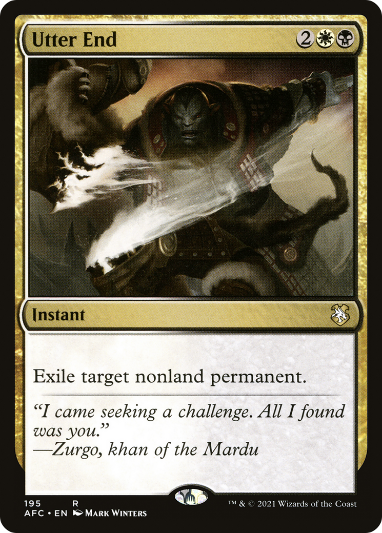 Utter End (AFC-195) [Forgotten Realms Commander] MTG Single Wizards of the Coast