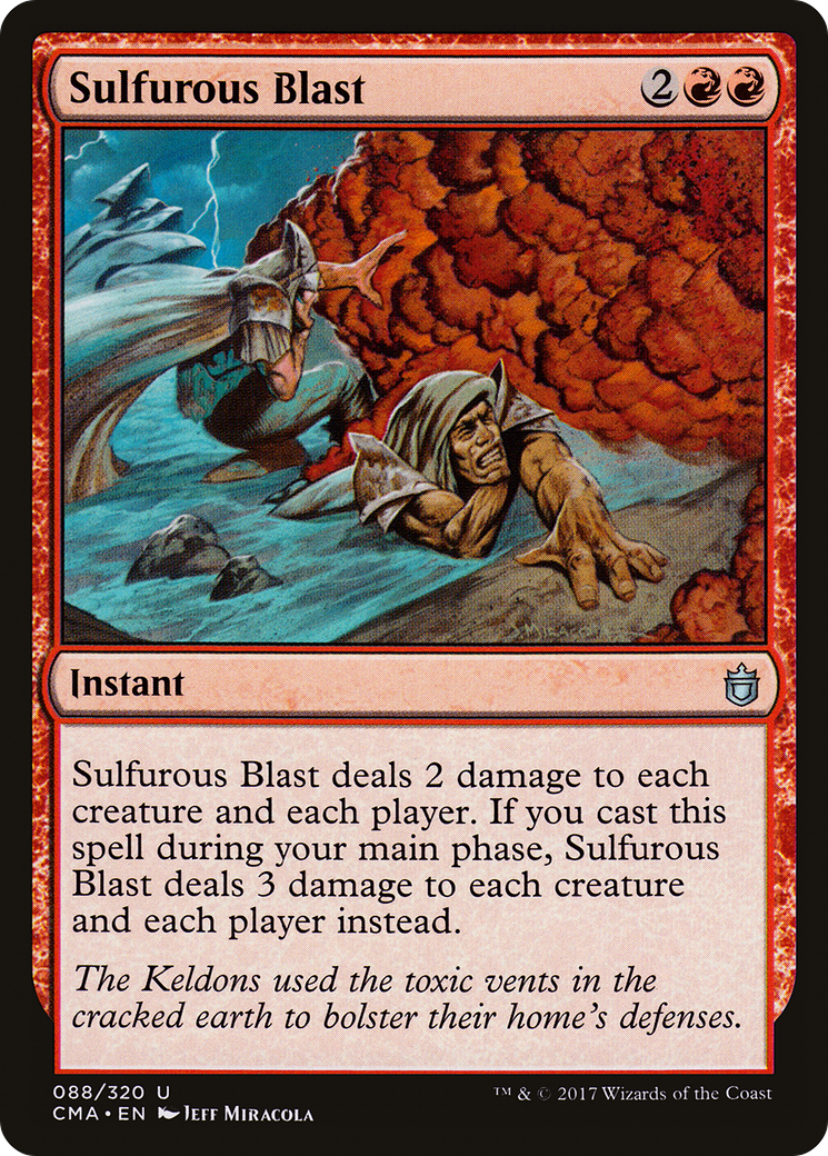 Sulfurous Blast (CMA-088) [Commander Anthology] MTG Single Wizards of the Coast