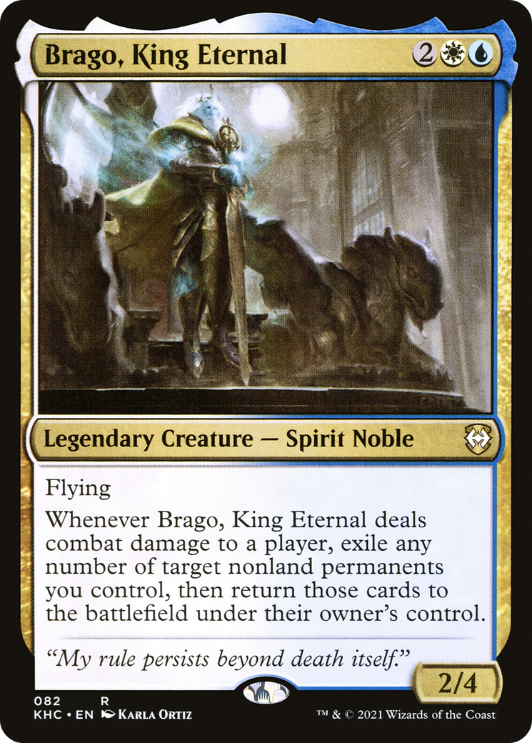 Brago, King Eternal (KHC-082) [Kaldheim Commander] MTG Single Wizards of the Coast