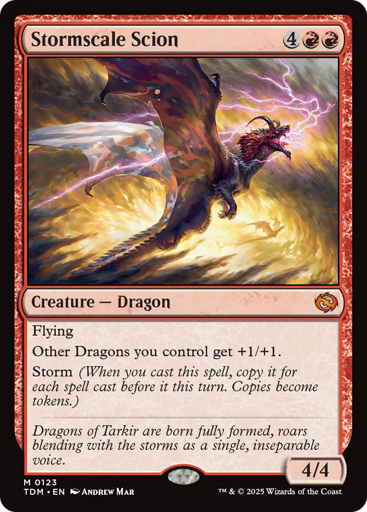 Stormscale Scion (TDM-123) [Tarkir: Dragonstorm] MTG Single Wizards of the Coast