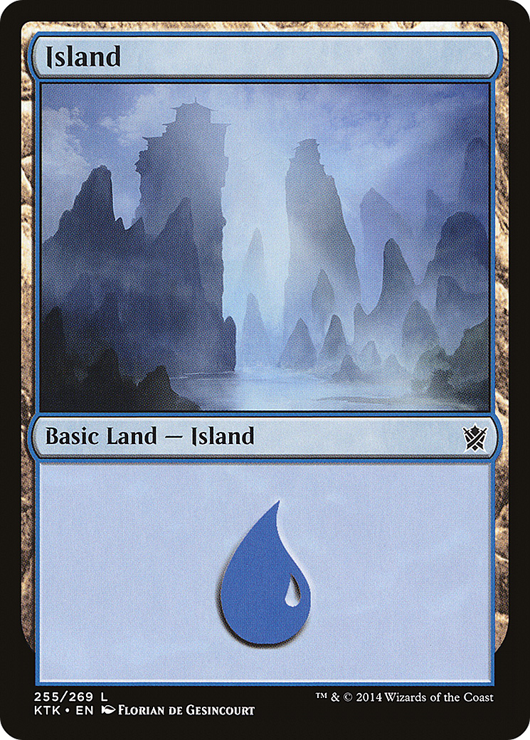 Island (KTK-255) [Khans of Tarkir] Foil MTG Single Wizards of the Coast