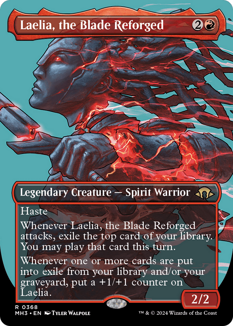 Laelia, the Blade Reforged (MH3-368) [Modern Horizons 3] (Borderless) MTG Single Modern Horizons 3