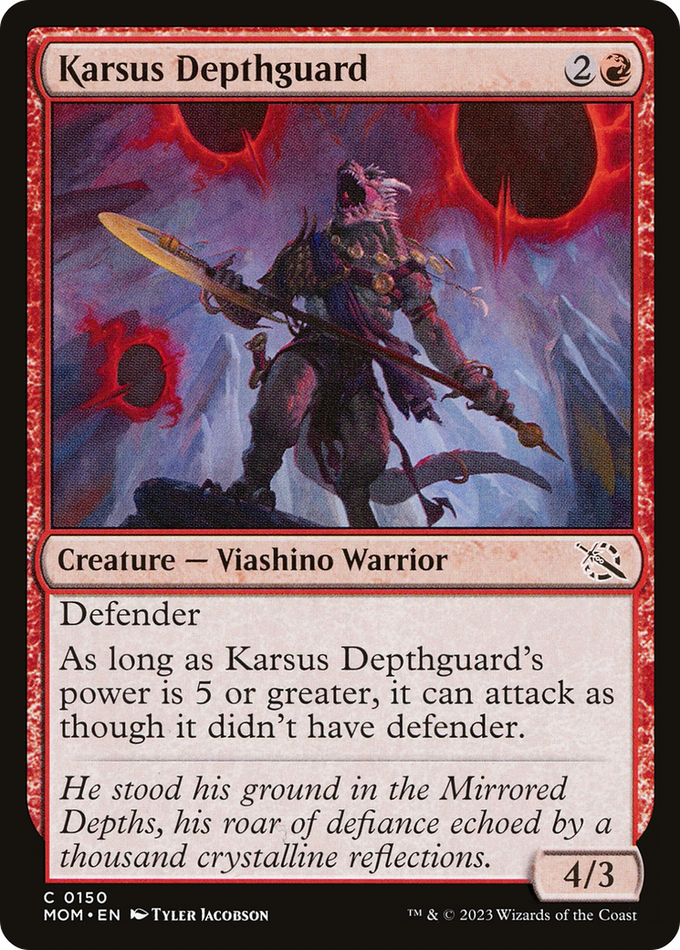 Karsus Depthguard (MOM-150) [March of the Machine] Foil MTG Single Wizards of the Coast