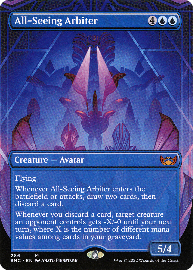 All-Seeing Arbiter (SNC-286) [Streets of New Capenna] (Borderless) Foil MTG Single Wizards of the Coast