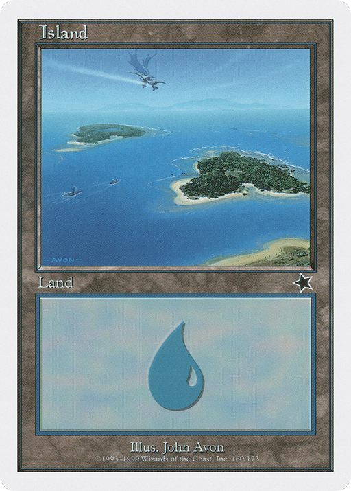 Island (S99-160) [Misc] Starter 1999 MTG Single Wizards of the Coast