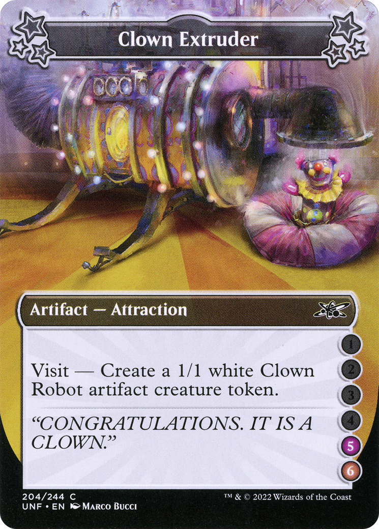Clown Extruder (UNF-204D) [Unfinity] Foil MTG Single Wizards of the Coast