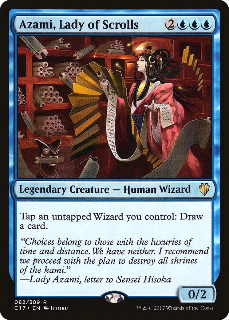 Azami, Lady of Scrolls (C17-082) [Commander 2017] MTG Single Wizards of the Coast