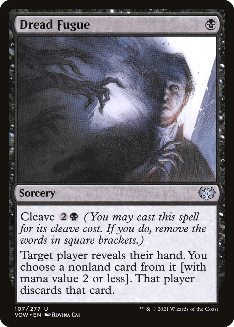 Dread Fugue (VOW-107) [Innistrad: Crimson Vow] Foil MTG Single Wizards of the Coast