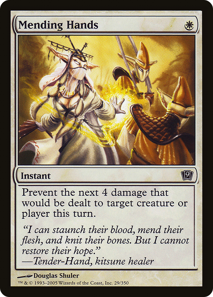 Mending Hands (9ED-029) [9th Edition] MTG Single Wizards of the Coast