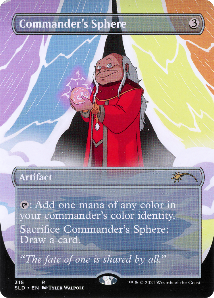 Commander's Sphere (315) (SLD-315) [Secret Lair] Drop (Borderless) Foil MTG Single Wizards of the Coast
