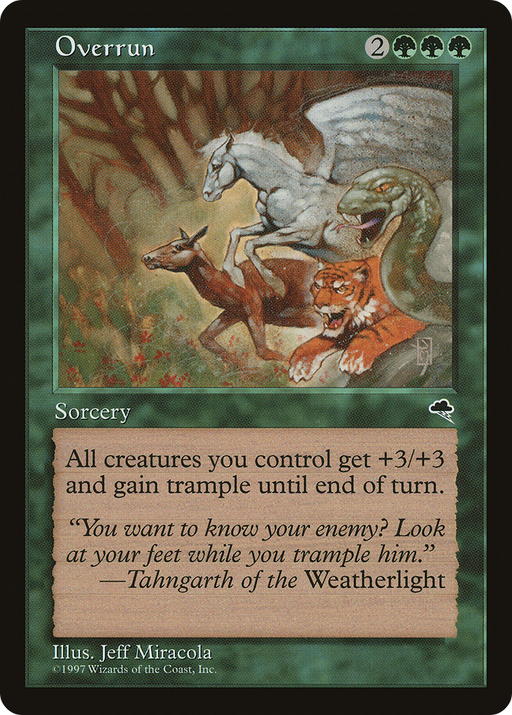 Overrun (TMP-243) [Tempest] MTG Single Wizards of the Coast
