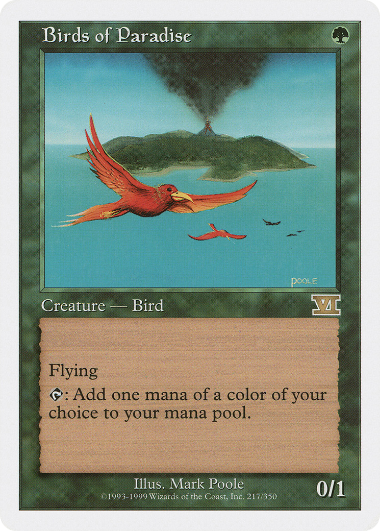 Birds of Paradise (6ED-217) [Classic Sixth Edition] MTG Single Wizards of the Coast