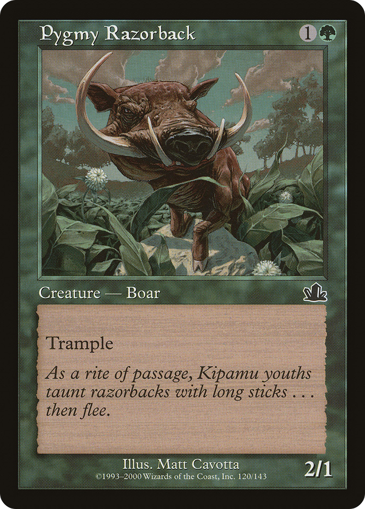 Pygmy Razorback (PCY-120) [Prophecy] Foil MTG Single Wizards of the Coast