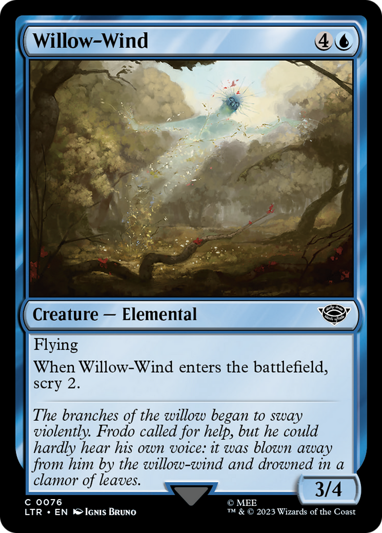 Willow-Wind (LTR-076) [The Lord of the Rings: Tales of Middle-earth] MTG Single Wizards of the Coast