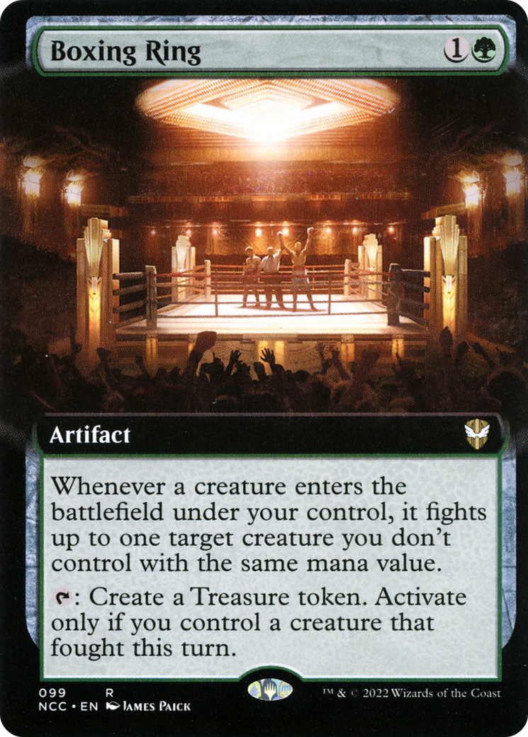 Boxing Ring (NCC-099) [New Capenna Commander] (Extended Art) MTG Single Wizards of the Coast