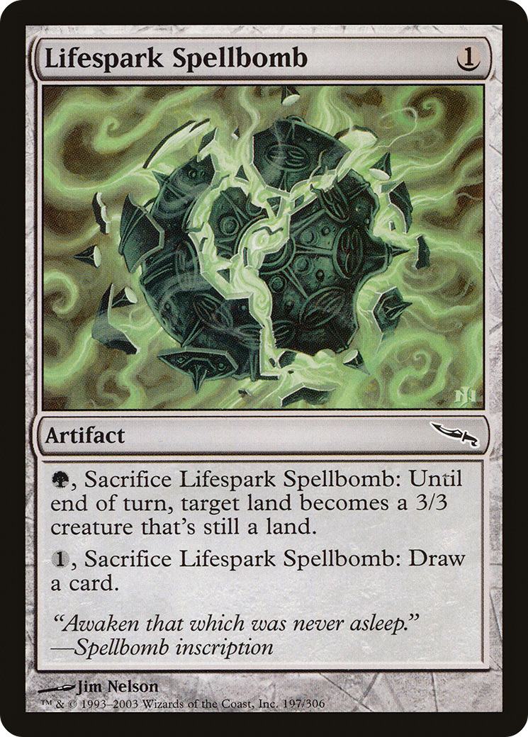 Lifespark Spellbomb (MRD-197) [Mirrodin] Foil MTG Single Wizards of the Coast