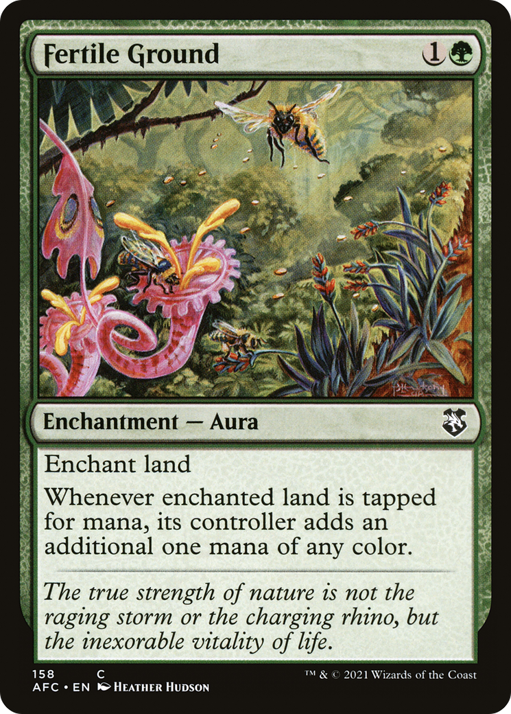 Fertile Ground (AFC-158) [Forgotten Realms Commander] MTG Single Wizards of the Coast