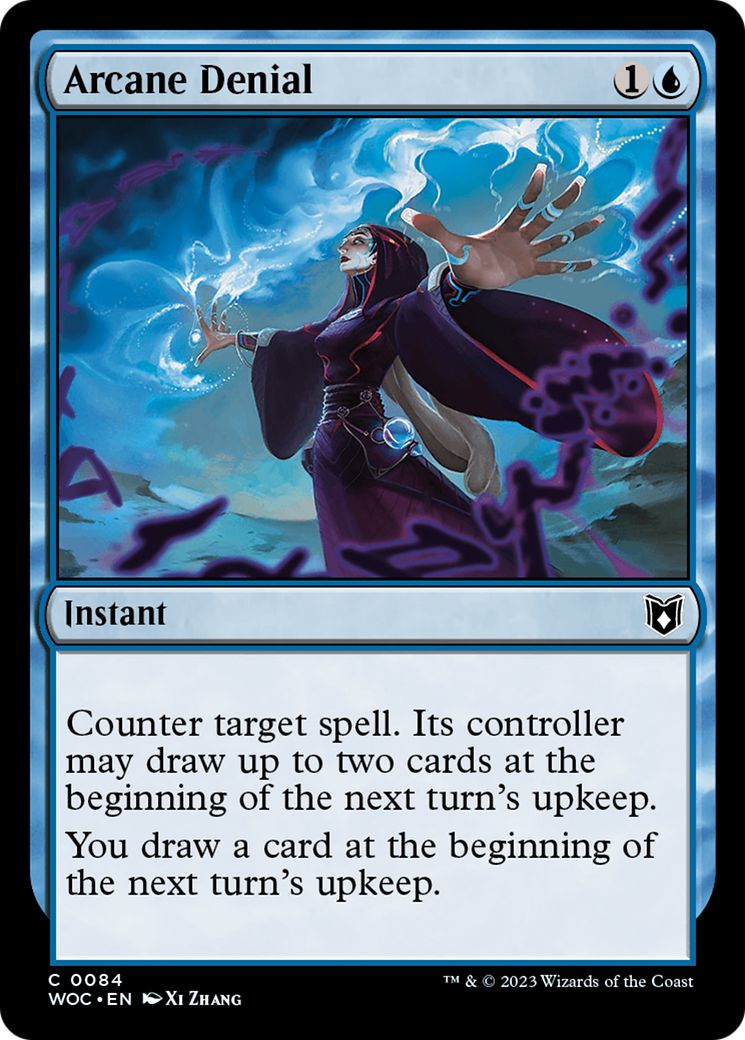 Arcane Denial (WOC-084) [Wilds of Eldraine Commander] MTG Single Wizards of the Coast