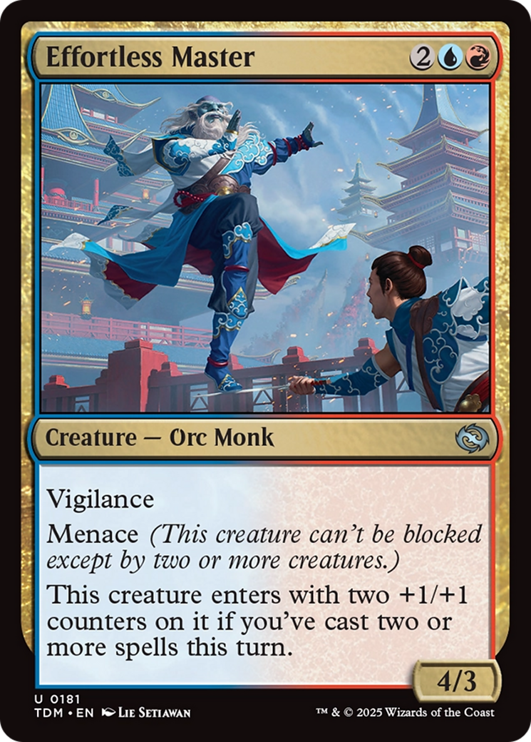 Effortless Master (TDM-181) [Tarkir: Dragonstorm] MTG Single Wizards of the Coast
