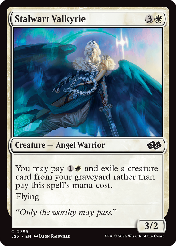 Stalwart Valkyrie (J25-258) [Foundations Jumpstart] MTG Single Wizards of the Coast
