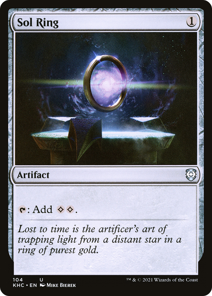 Sol Ring (KHC-104) [Kaldheim Commander] MTG Single Wizards of the Coast