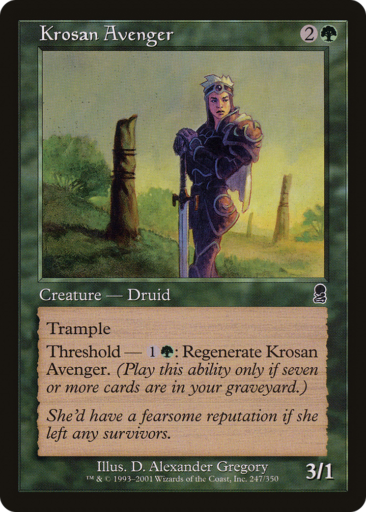 Krosan Avenger (ODY-247) [Odyssey] MTG Single Wizards of the Coast
