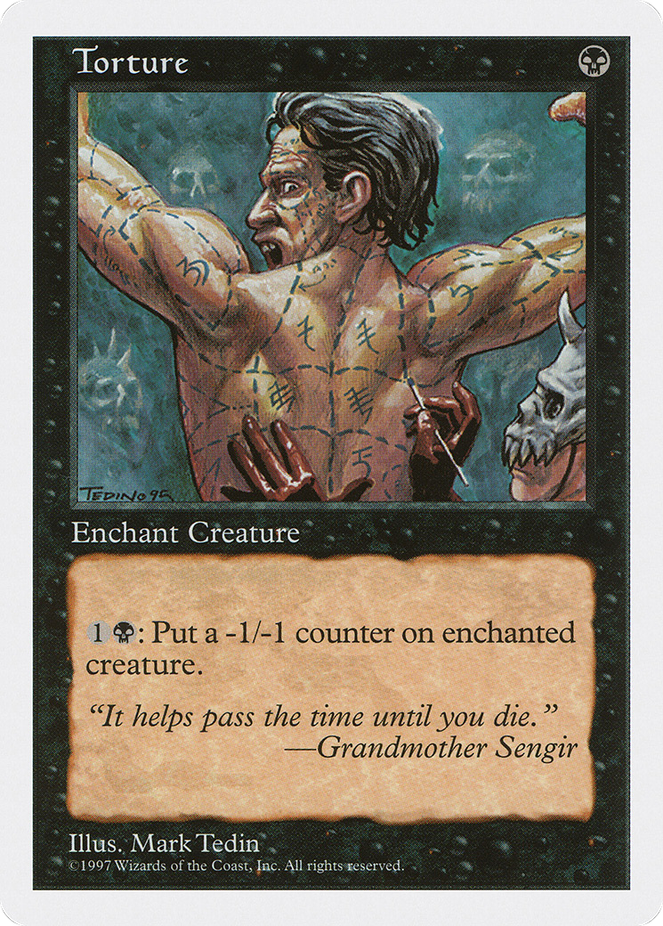 Torture (5ED-199) [Fifth Edition] MTG Single Wizards of the Coast