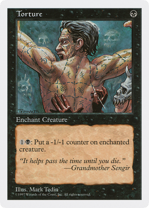 Torture (5ED-199) [Fifth Edition] MTG Single Wizards of the Coast