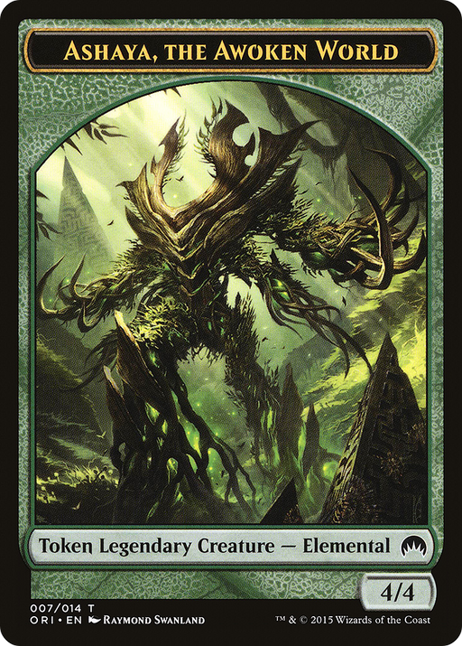 Ashaya, the Awoken World Token (ORI-007) [Tokens] Magic Origins Tokens MTG Single Wizards of the Coast