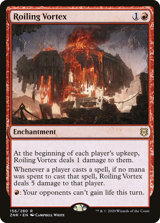 Roiling Vortex (ZNR-156) [Zendikar Rising] MTG Single Wizards of the Coast