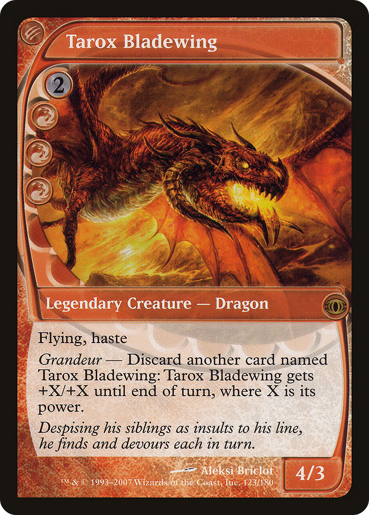 Tarox Bladewing (FUT-123) [Future Sight] Foil MTG Single Wizards of the Coast