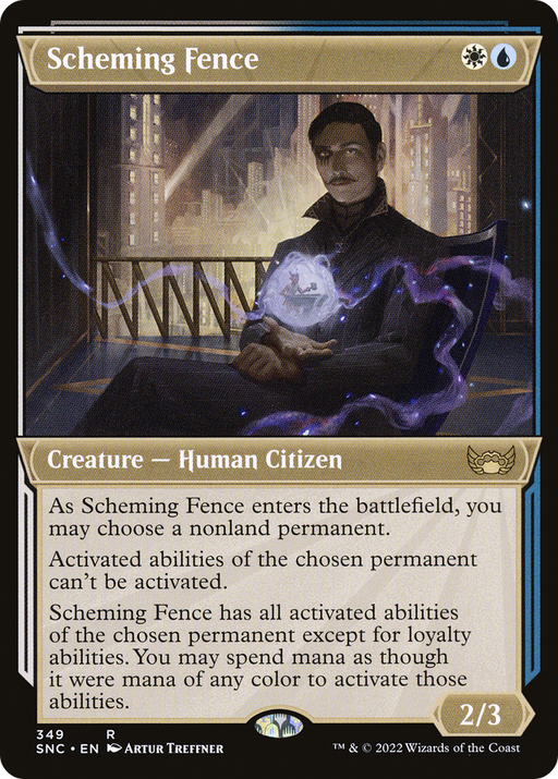 Scheming Fence (SNC-349) [Streets of New Capenna] (Showcase) MTG Single Wizards of the Coast